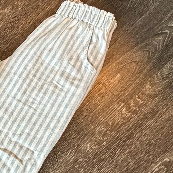 Vintage Boxer Style pull on pants stripes blue stretchy waist. Women’s small - Picture 11 of 16